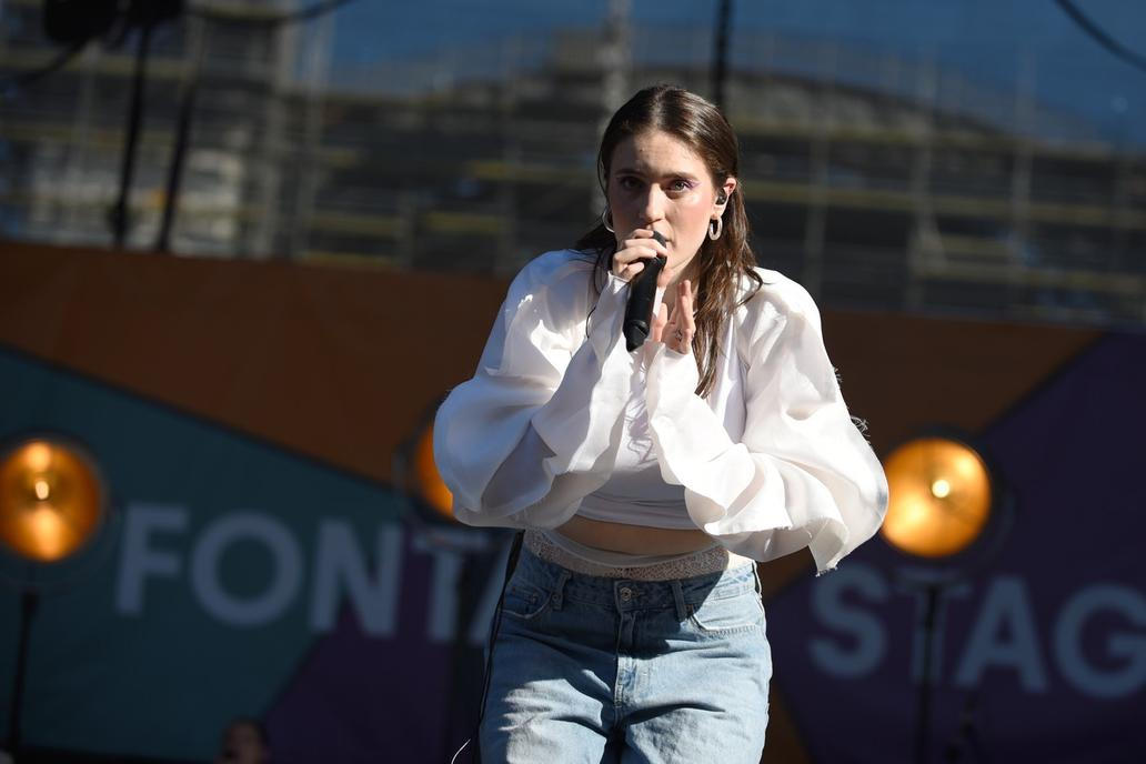 Na snímku zpěvačka Dominika Hašková z kapely We Are Domi. Dominika Hašková