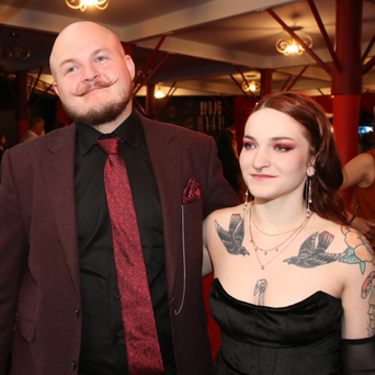 Artur Štaidl s přítelkyní