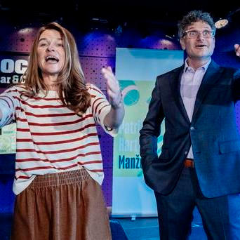 Patrik Hartl s manželkou Martinou