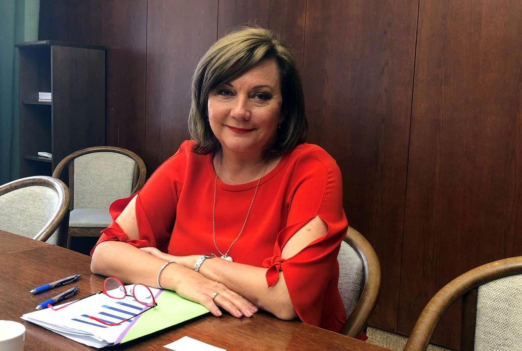 FILE PHOTO: Czech Finance Minister Alena Schillerova attends an interview with Reuters in Prague