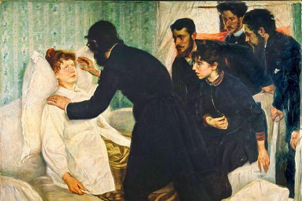 Psychologie:
Hypnose.

“Eine hypnotische Sitzung”.

Gemälde, 1887, von Sven Richard Bergh (1858–1919).
Öl auf Leinwand, 153 × 195 cm.
Inv.-Nr.: NM 1851
Stockholm, Nationalmuseum.,Image: 345466418, License: Rights-managed, Restrictions: , Model Release: no, Credit line: Profimedia