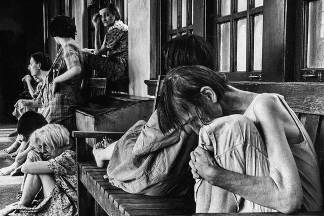 Pacientky v psychiatrickém zařízení v Ohiu, 1946.