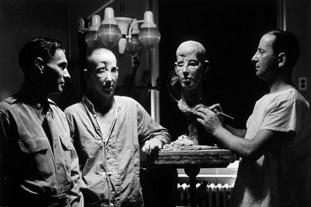 1900s
Plastic Surgery Modeling of Patient for Reconstruction of Face at Walter Reed General Hospital. The Walter Reed Army Medical Center (WRAMC) was, along with its precursor, the Walter Reed General Hospital, the U.S. Army's flagship medical center from 1909 to 2011. Located on 113 acres in Washington, D.C., it served more than 150,000 active and retired personnel from all branches of the military.,Image: 245697908, License: Rights-managed, Restrictions: , Model Release: no, Credit line: Profimedia