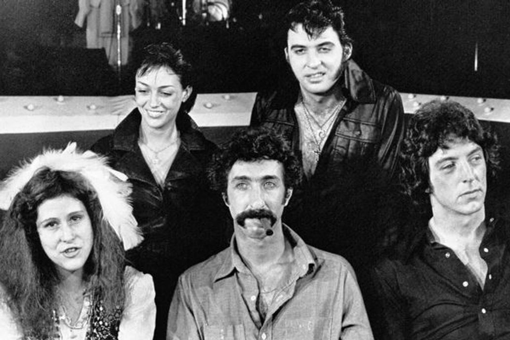 1978
Appearing under the banner Rock 'n Roll Heaven these five singers who have been "cloned" in the likeness of dead famed rock performers unveiled their new faces after an investment of "at least $500,000" for their cloned looks.
The new versions of the performers are (front row L-R): Mona Moore as Janis Joplin; Mark Hazenbrouk as Jim Croce; Duke O'Connell as Jim Morrison. Standing in the back are (L-R): Erin Ryan, the first female Elvis; and Jesse Bolt as Elvis Presley. (Photo by Bettmann Archive/Getty Images)