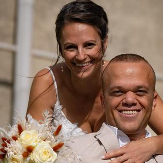 Anthony Laborde a krásná novomanželka Gaëlle Dassyová