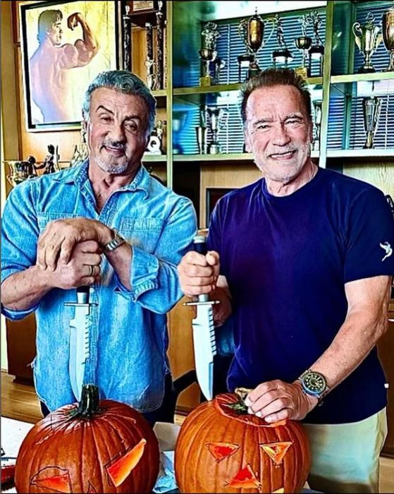 Sylvester Stallone a Arnold Schwarzenegger
