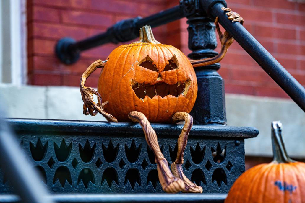 Halloween,Background.,Pumpkin,Symbol,Of,Halloween.,Thanksgiving,Holidays.,Scary,Jack