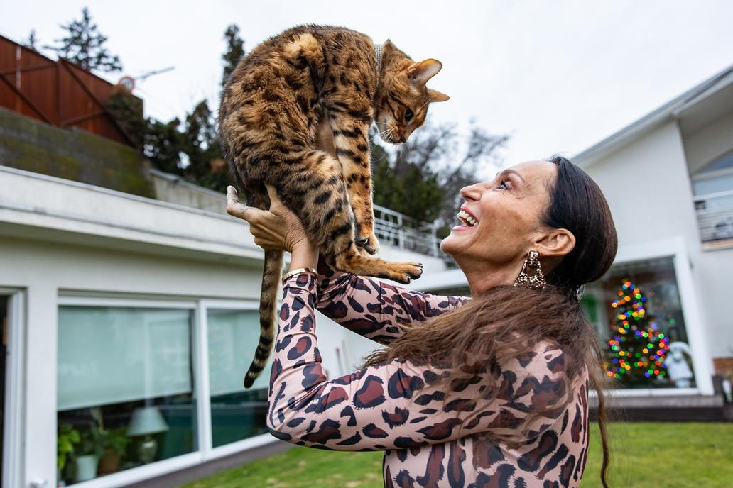 Sisa Sklovská je velkou milovnicí koček i dalších domácích mazlíčků.