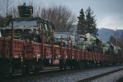 Dělostřelci z Jinců se vracejí ze zahraniční operace v Litvě (21. ledna 2025).