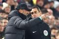 FILE PHOTO: Juergen Klopp remonstrates with fourth official David Coote during Liverpool's Premier League match against Everton