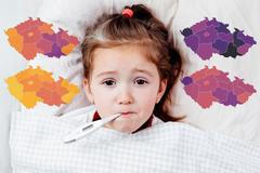 grafika - chřipka - leden 2025