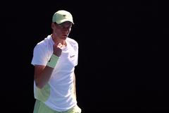 Australian Open, 1. kolo: Jannik Sinner