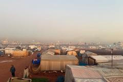 Uprchlický tábor v Idlibu, 2025