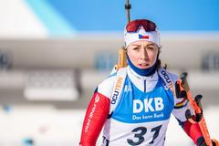 Jessica Jislová při vytrvalostním závodu SP v Anterselvě