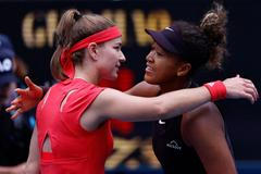 Karolína Muchová a Naomi Ósakaová, Australian Open 2025