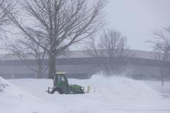 Iowa usa volby zima sníh