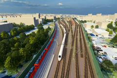 Vizualizace nové trati Drážďany-Praha
