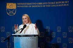 Ministryně obrany Jana Černochová bilancuje třetí rok v čele resortu, 13. 12. 2024