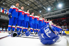 Hokejisté Slovenska na MS juniorů po výhře nad Kazachstánem