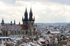 první sníh v praze