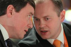 Sjezd ČSSD - David Rath a Michal Hašek