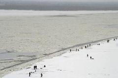 Řeka Amur poblíž Chabarovska na jihovýchodě Ruska