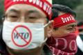 Protest na jednání WTO