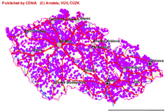 Mapa znečištěných míst České republiky