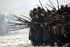 Bitevní vřava na bojišti u Slavkova