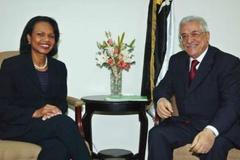 Riceová na jednání s Abbásem