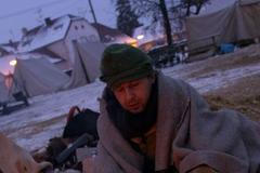 Ráno v Rousínově - vstávání v mrazu