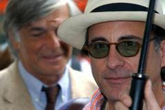 KV - Andy Garcia první den festivalu v doprovodu Jiřího Bartošky