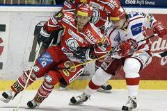 Pardubice - Třinec: M. Hlinka a Tomas