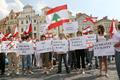 Demonstrace proti útoku na Libanon