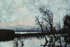 Odkaliště, olej na plátně, 2005