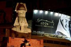 Replika sochy Ramsese II. při přepravě