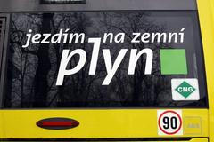Označení autobusu na plyn