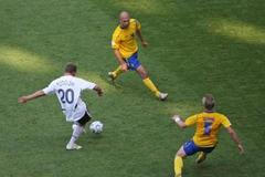 Německo - Švédsko: Podolski střílí gól