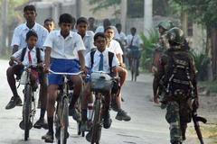 Školáci na Srí Lance