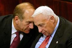 Olmert a Šaron