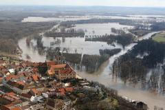 Soutok Vltavy a Labe pod Mělníkem