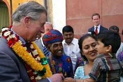 Princ Charles na návštěvě Indie