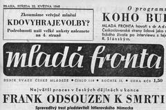 Mladá fronta, středa 22. května 1946 - rozsudek