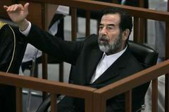 Saddám Husajn během dnešního stání