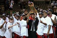 Miami s trofejí pro vítěze NBA