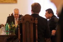 Předsedové parlamentních u prezidenta Klause