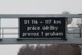 Informační tabule na 89. km dálnice D1