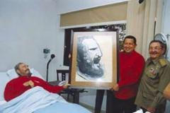 Chávez na návštěvě u Castra