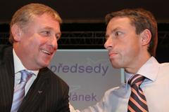 Kongres ODS Mirek Topolánek a Pavel Bém