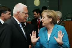 Václav Klaus a Angela Merkelová